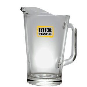 Pitcher Bier 1,7LT met eenkleurig logo - per stuk